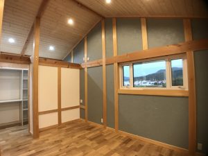 収納が充実した寝室